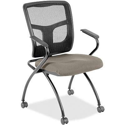 Lorell Mesh Back Nesting Training/Guest Chairs (8437451)