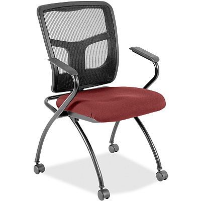 Lorell Mesh Back Nesting Training/Guest Chairs (8437488)