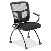 Lorell Mesh Back Nesting Training/Guest Chairs (8437435)