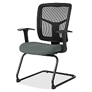 Lorell ErgoMesh Series Mesh Back Guest Chair with Arms (8620232)
