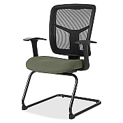 Lorell ErgoMesh Series Mesh Back Guest Chair with Arms (8620285)