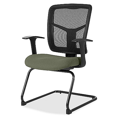 Lorell ErgoMesh Series Mesh Back Guest Chair with Arms (8620285)