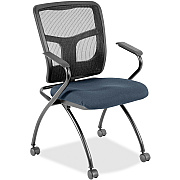 Lorell Mesh Back Nesting Training/Guest Chairs (8437484)