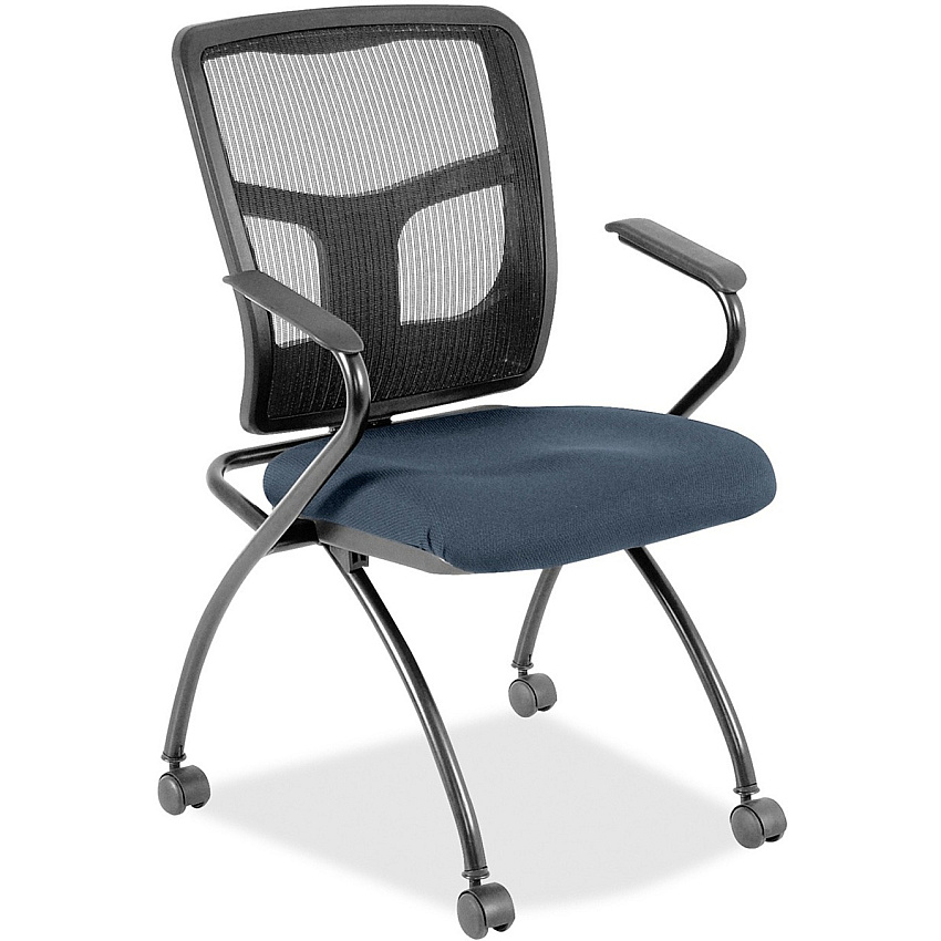 Lorell Mesh Back Nesting Training/Guest Chairs (8437484)