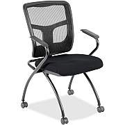 Lorell Mesh Back Nesting Training/Guest Chairs (8437449)