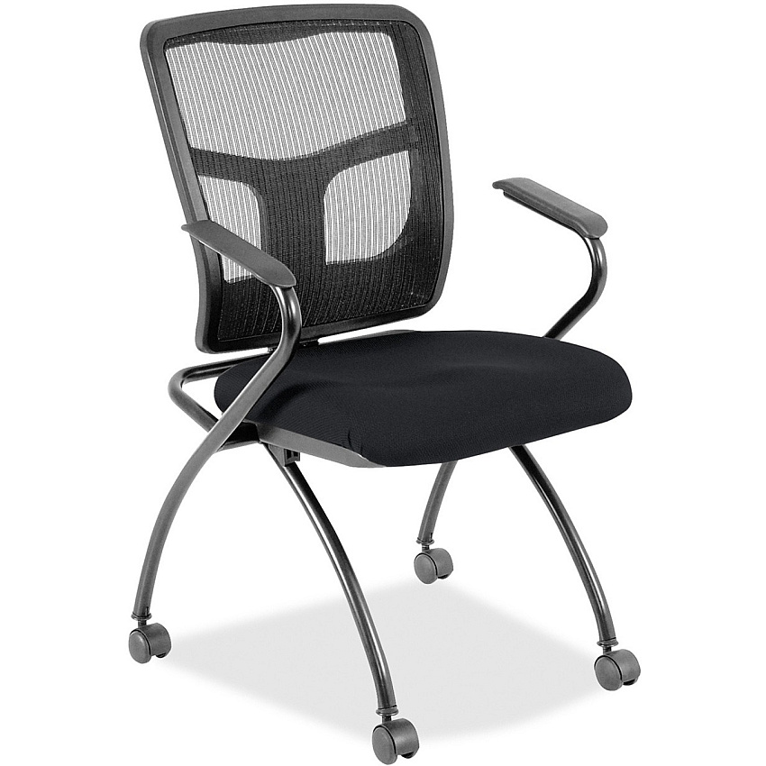 Lorell Mesh Back Nesting Training/Guest Chairs (8437449)