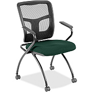 Lorell Mesh Back Nesting Training/Guest Chairs (8437450)