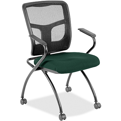 Lorell Mesh Back Nesting Training/Guest Chairs (8437450)