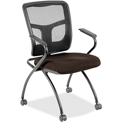 Lorell Mesh Back Nesting Training/Guest Chairs (8437441)