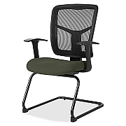 Lorell ErgoMesh Series Mesh Back Guest Chair with Arms (8620267)
