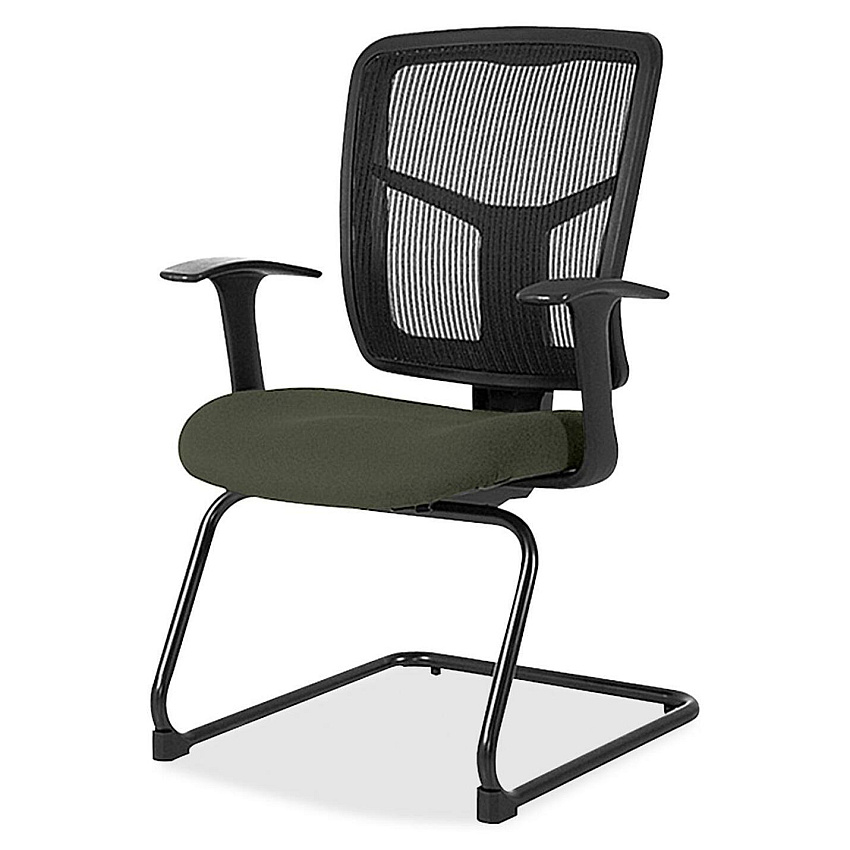 Lorell ErgoMesh Series Mesh Back Guest Chair with Arms (8620267)