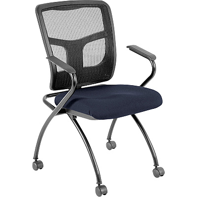 Lorell Mesh Back Nesting Training/Guest Chairs (8437401)