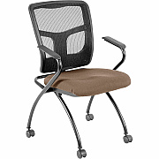 Lorell Mesh Back Fabric Seat Nesting Chairs (8437403)