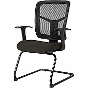 Lorell ErgoMesh Series Mesh Side Arm Guest Chair (8620204)