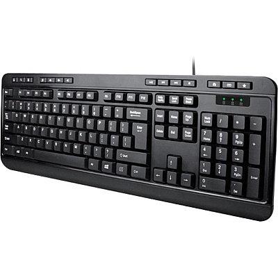 Adesso Desktop Multimedia Ps/2 Black Keyboard (AKB132PB)