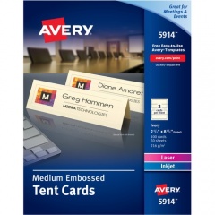 Avery Laser, Inkjet Tent Card - Ivory (5914)