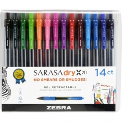 Zebra Sarasa Gel Medium Point Retractable Pens (46824)