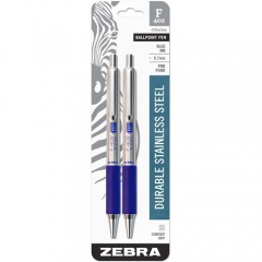 Zebra STEEL 4 Series F-402 Retractable Ballpoint Pen (29222)