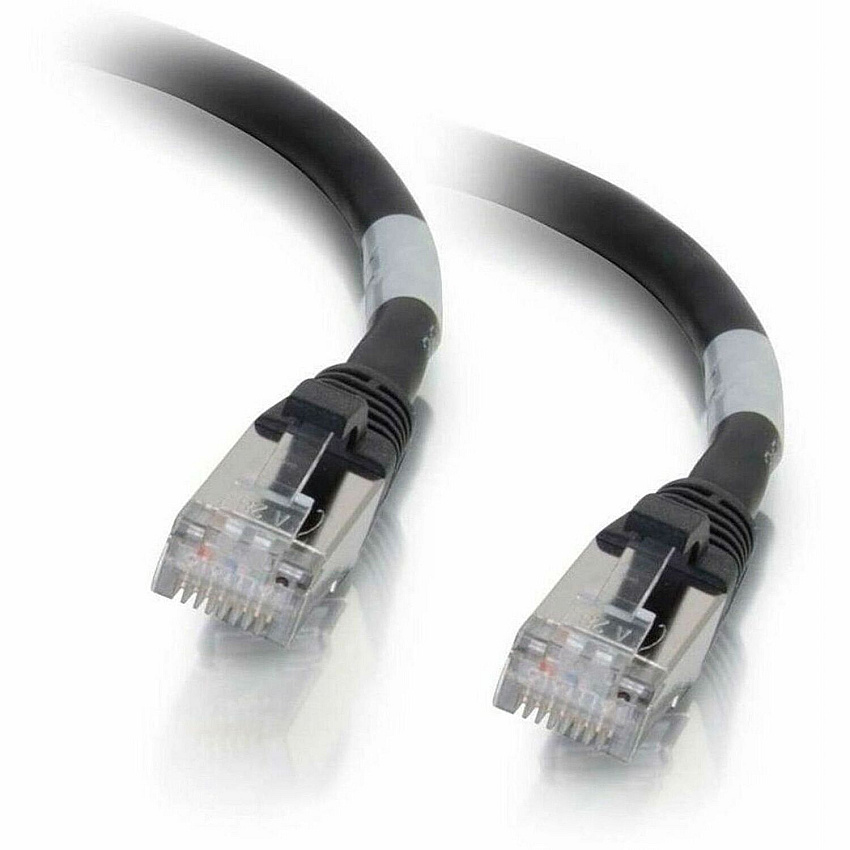 C2G 1ft Cat6 Snagless Stp Cbl-blk (00808)