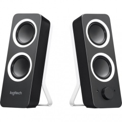 Logitech Multimedia Speakers Z200 with Stereo Sound for Multiple Devices (Midnight Black) (980000800)