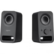 Logitech Multimedia Speakers Z150 with Clear Stereo Sound (Midnight Black, 3W RMS) (980000802)