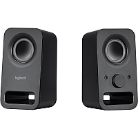 Logitech Multimedia Speakers Z150 with Clear Stereo Sound (Midnight Black, 3W RMS) (LOG980000802)