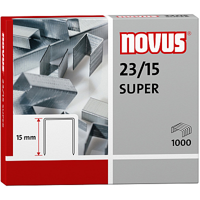Novus 23/15 Super Heavy Duty Staples (0420044)