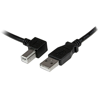 StarTech 1m Usb 2.0 A To Left Angle B Cable M/m (USBAB1ML)