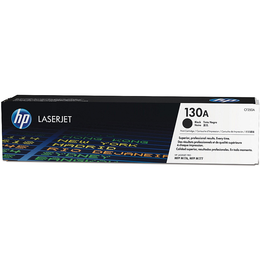 HP 130A Original Laser Toner Cartridge - Black Pack (CF350A)