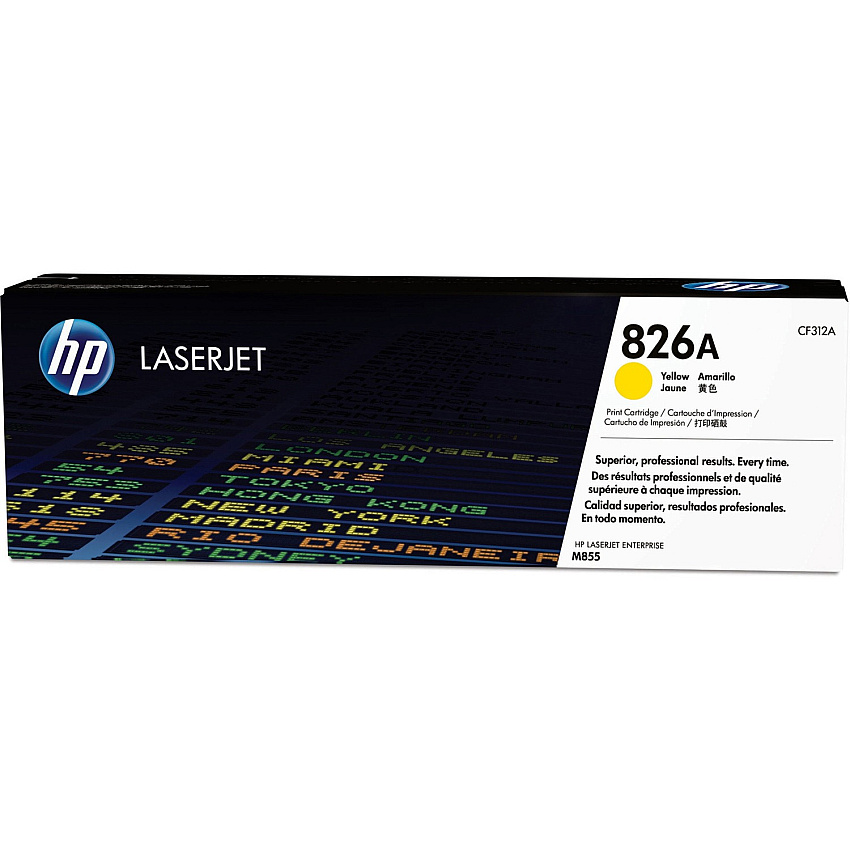 HP 826A (HEWCF312A) Original Standard Yield Laser Toner Cartridge - Single Pack - Yellow - 1 Each