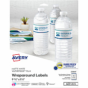 Avery Durable White Wraparound Labels9¾" x 1¼" (AVE22845)