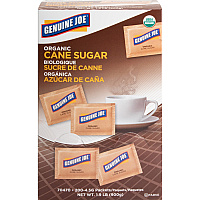 Genuine Joe Turbinado Natural Cane Sugar Packets (GJO70470)