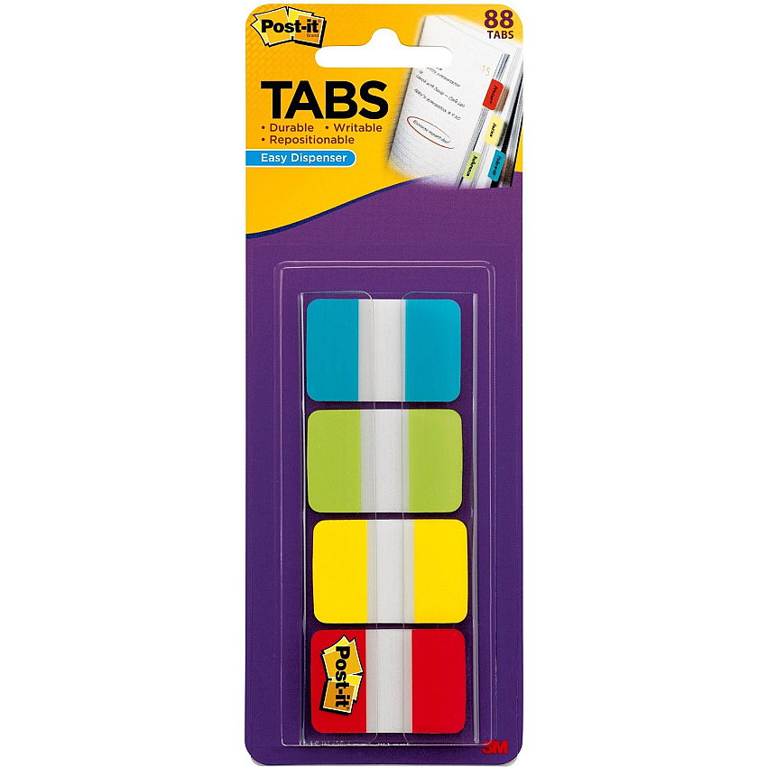 Post-it Tabs in On-the-Go Dispenser (MMM686ALYR1IN)