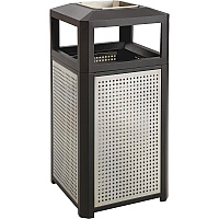 Safco Evos Series Steel Trash Can (SAF9935BL)