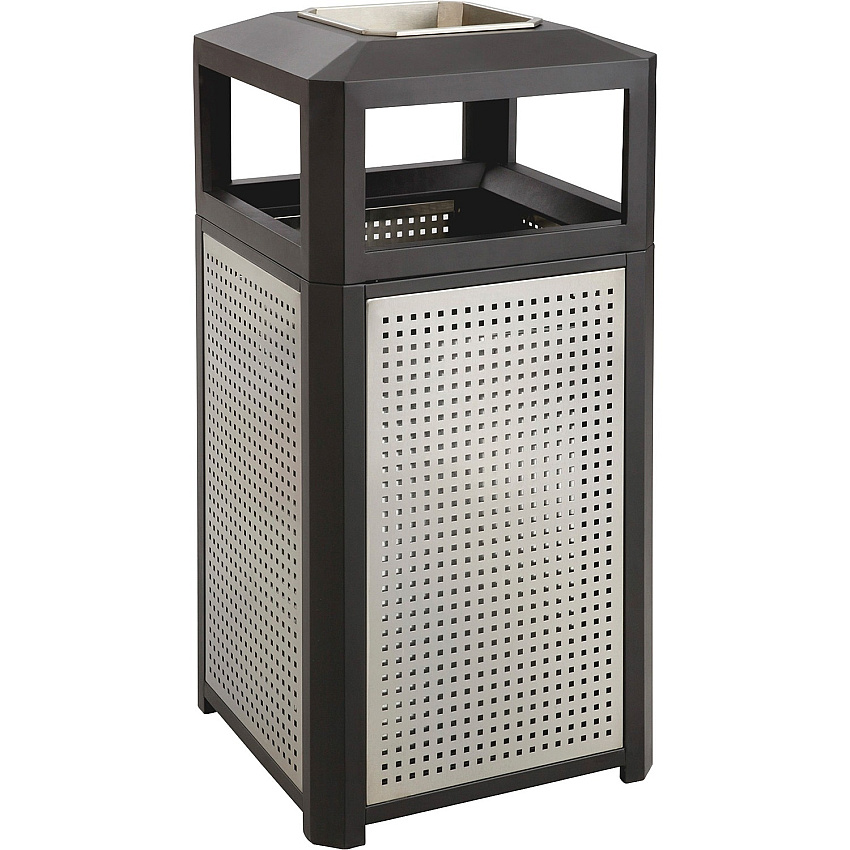 Safco Evos Series Steel Trash Can (SAF9935BL)