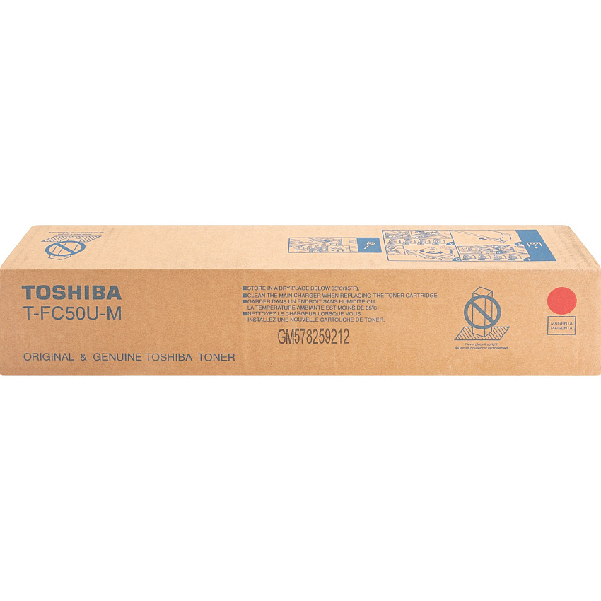 Toshiba Original Standard Yield Laser Toner Cartridge - Magenta - 1 Each (TOSTFC50UM)