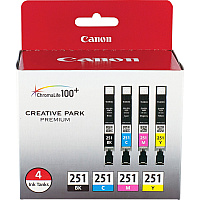 Canon CLI-251 Original Ink Cartridge (CNMCLI251BCMY)