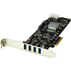 StarTech 4 Port Pcie Usb 3.0 Card W/ 2 Channels (PEXUSB3S42V)