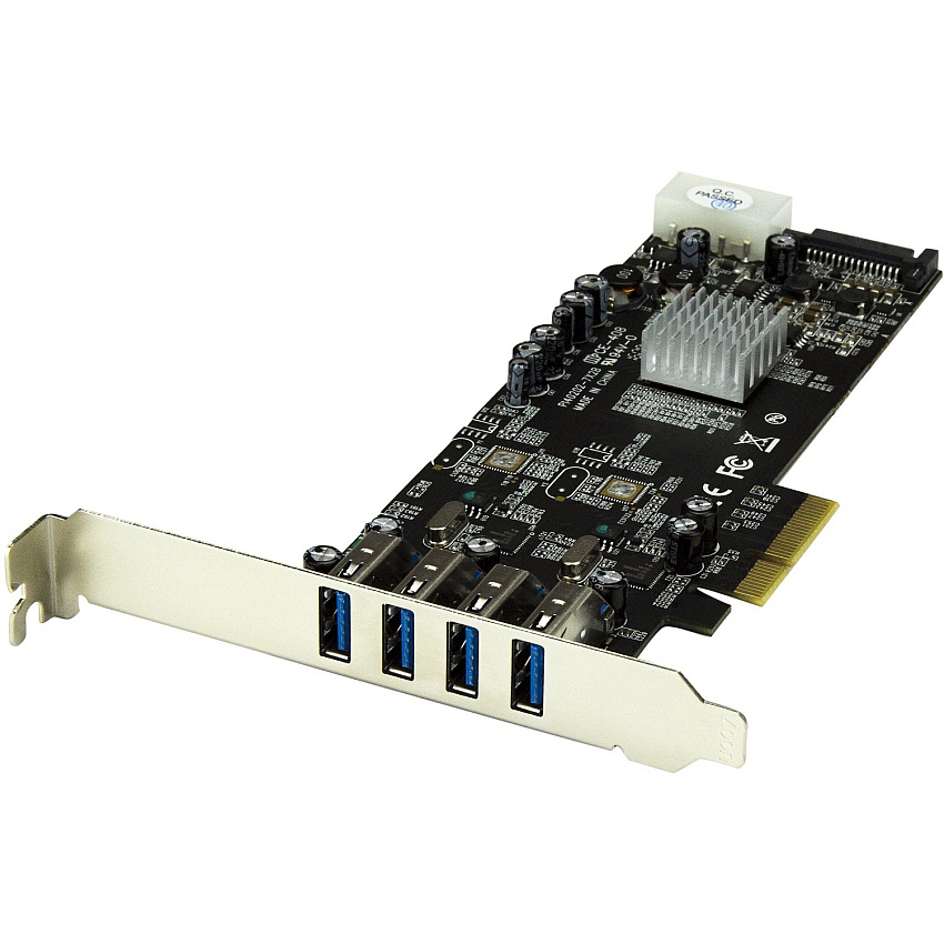 StarTech 4 Port Pcie Usb 3.0 Card W/ 2 Channels (PEXUSB3S42V)
