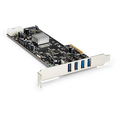 StarTech 4 Port Pcie Usb 3.0 Card W/ 4 Channels (PEXUSB3S44V)