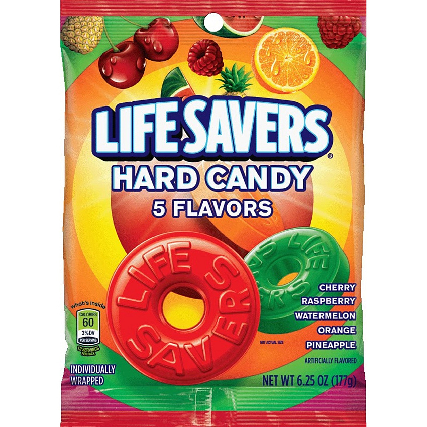 Wrigley LifeSavers 5 Flavors Hard Candies (MRS08501)