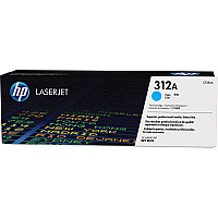HP 312A (CF381A) Original Laser Toner Cartridge - Single Pack - Cyan - 1 Each