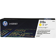 HP 312A (CF382A) Original Laser Toner Cartridge - Single Pack - Yellow - 1 Each