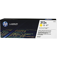 HP 312A (CF382A) Original Laser Toner Cartridge - Single Pack - Yellow - 1 Each