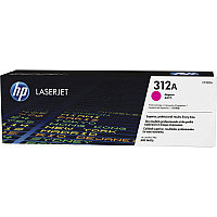 HP 312A (CF383A) Original Laser Toner Cartridge - Single Pack - Magenta - 1 Each