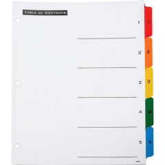 Skilcraft Table of Contents Dividers (3649489)