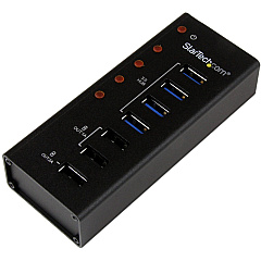 StarTech 4 Port Usb 3.0 Hub W/ 3 Charging Ports (ST4300U3C3)