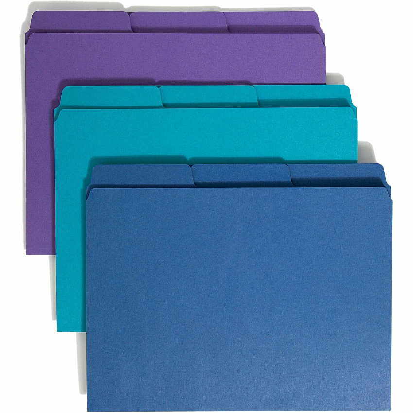 Smead SuperTab 1/3 Tab Cut Letter Recycled Top Tab File Folder (SMD11989)