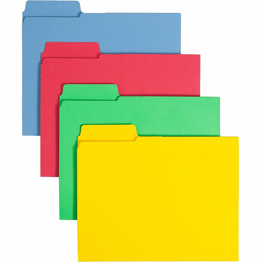 Smead SuperTab 1/3 Tab Cut Letter Recycled Top Tab File Folder (SMD11905)