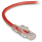 Black Box Cat6 550-mhz Locking Snagless Stranded Ethernet Patch Cable - Unshielded (utp), Cm Pvc (rj45 M/m), Red, 1-ft. (0.3-m) (C6PC70RD01)
